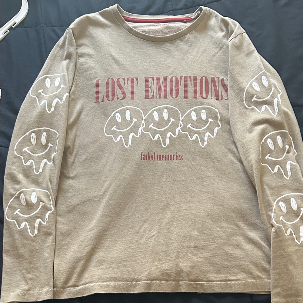 Denim & Flower Beige Long Sleeve Shirt